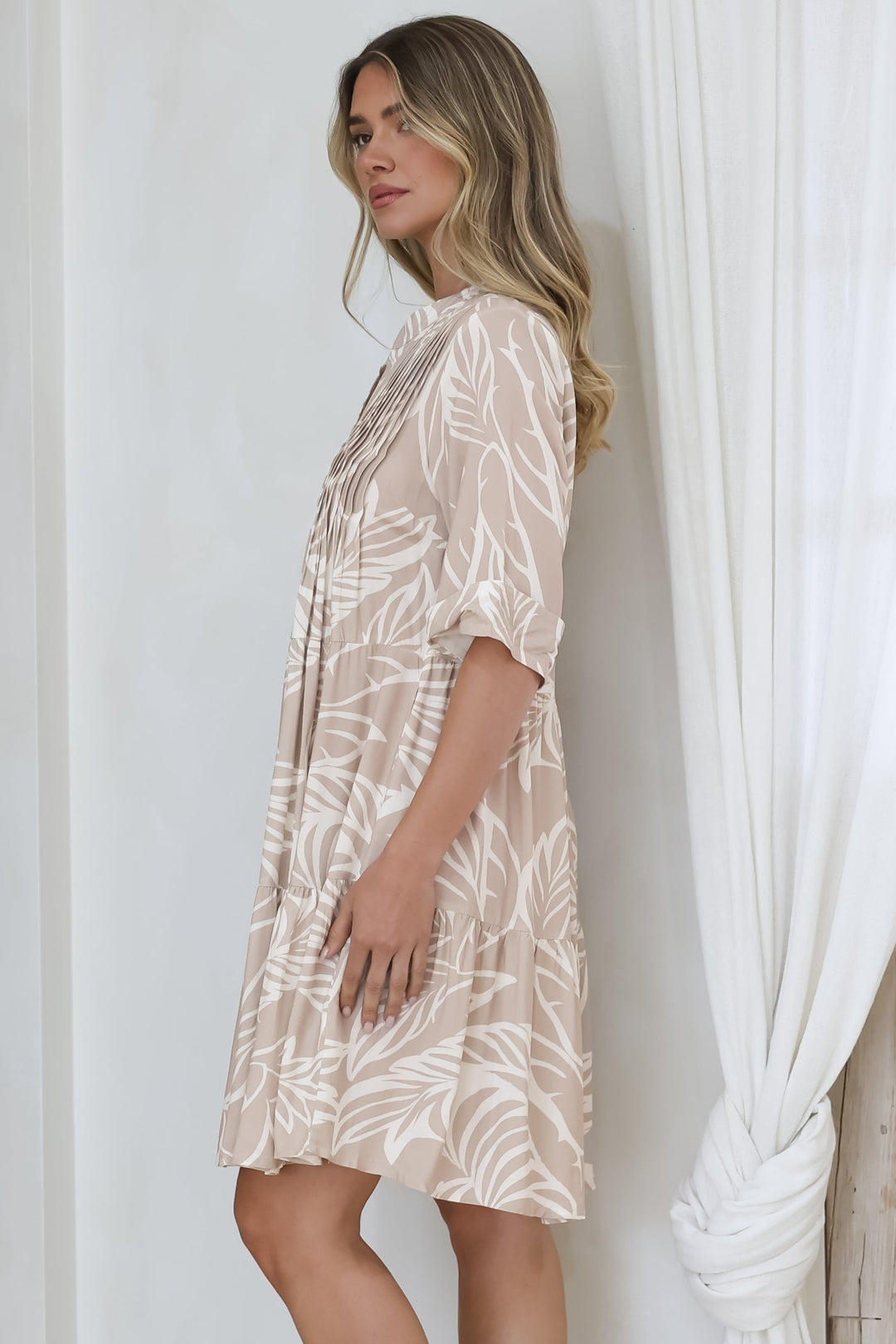 Women’s Printed Tiered Mini Dress