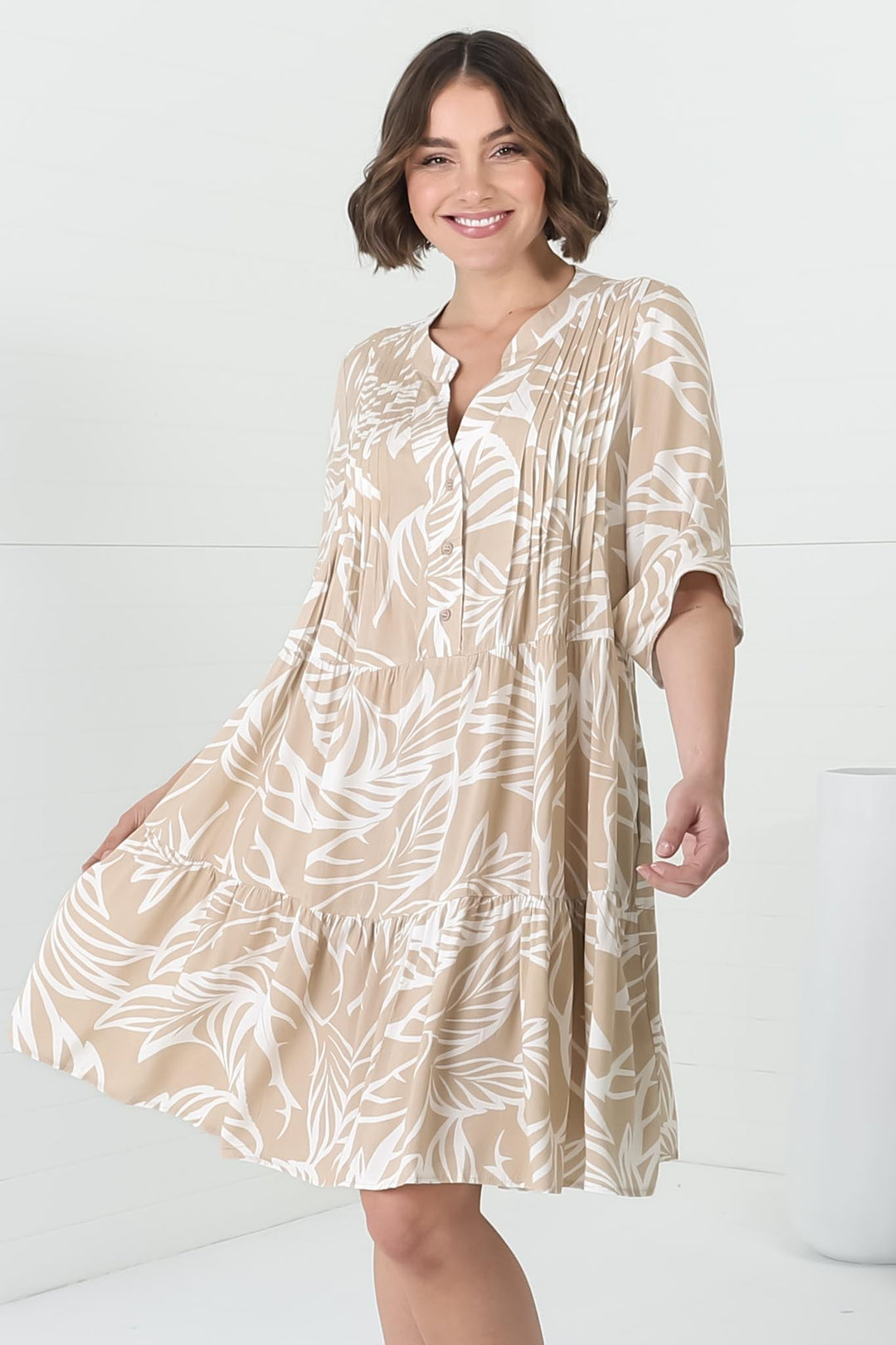 Women’s Printed Tiered Mini Dress