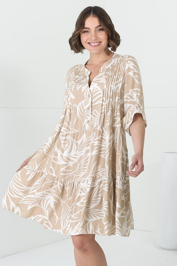 Women’s Printed Tiered Mini Dress