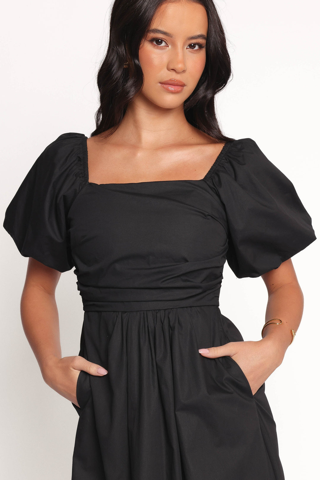 Women’s Puff Sleeve Midi Dress