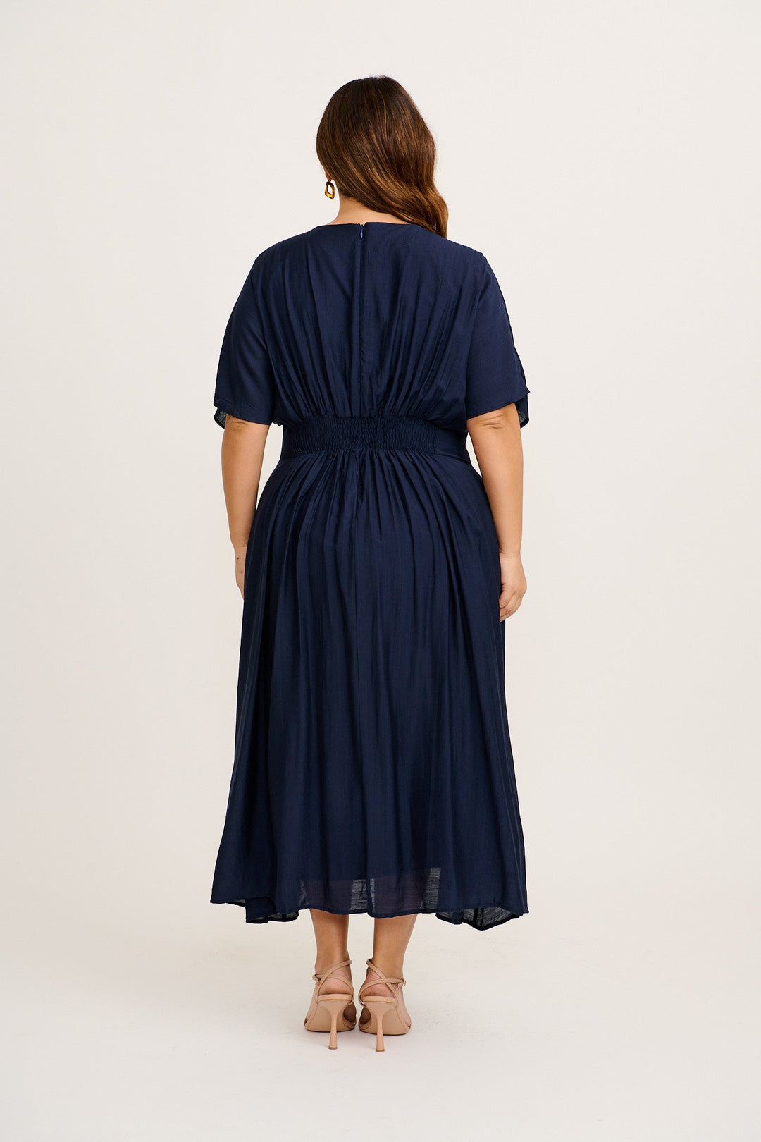 Women’s Round Neck Short Sleeve Maxi Dress