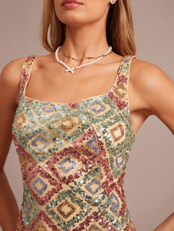 Women’s Sleeveless Sequin Mini Dress