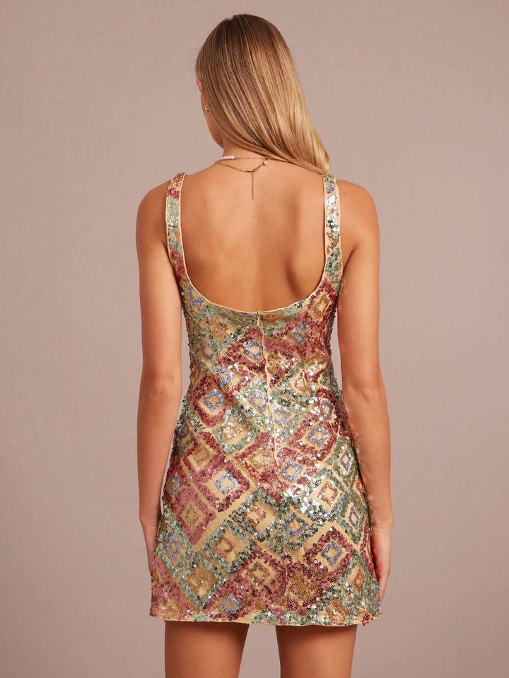 Women’s Sleeveless Sequin Mini Dress