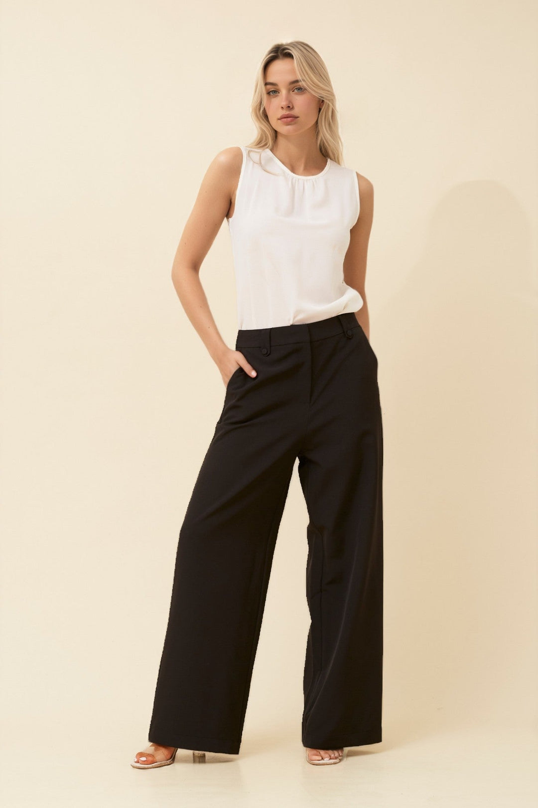 Women’s Solid Wide-Leg Pants