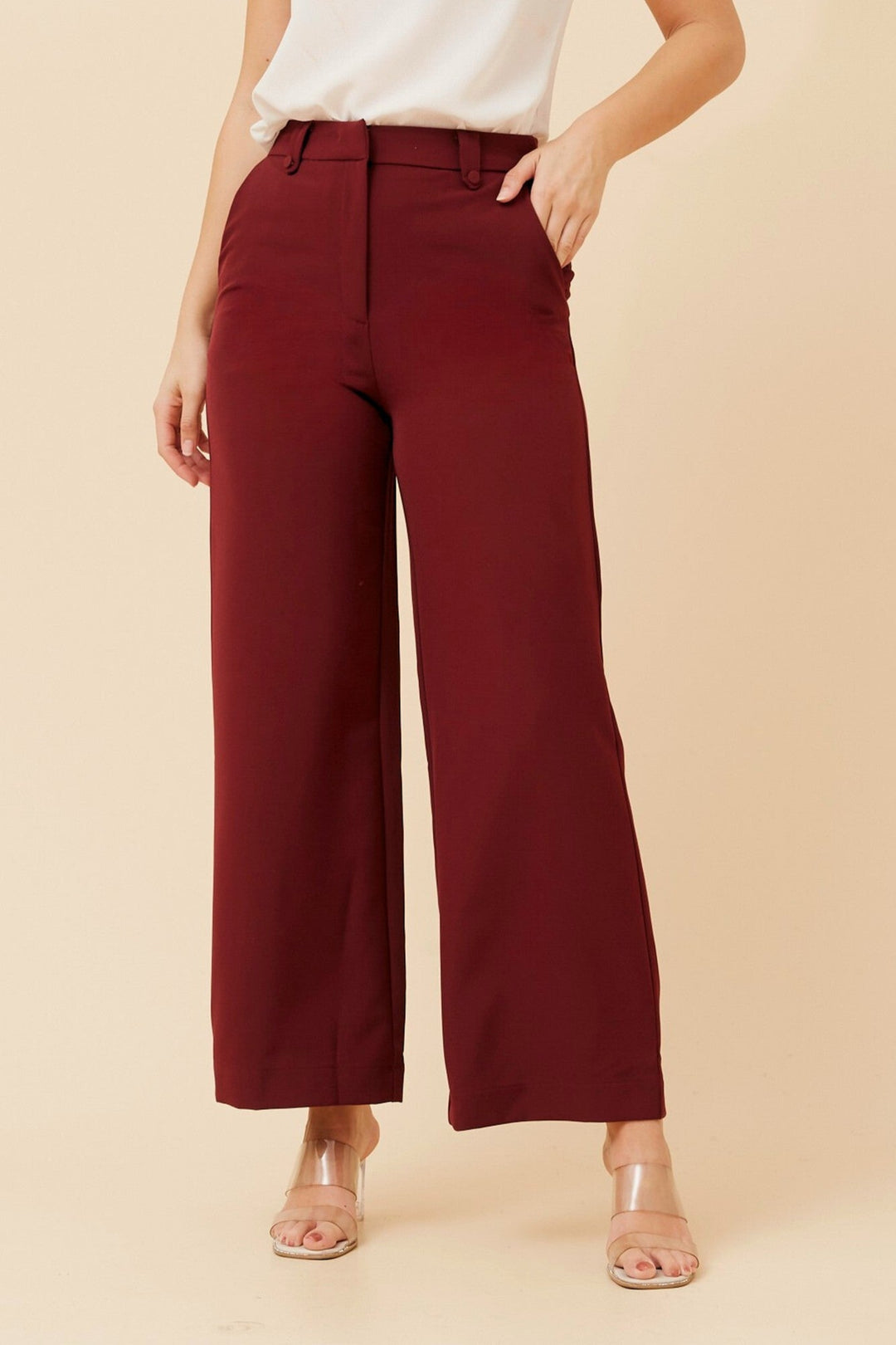 Women’s Solid Wide-Leg Pants