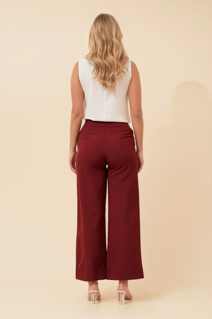 Women’s Solid Wide-Leg Pants