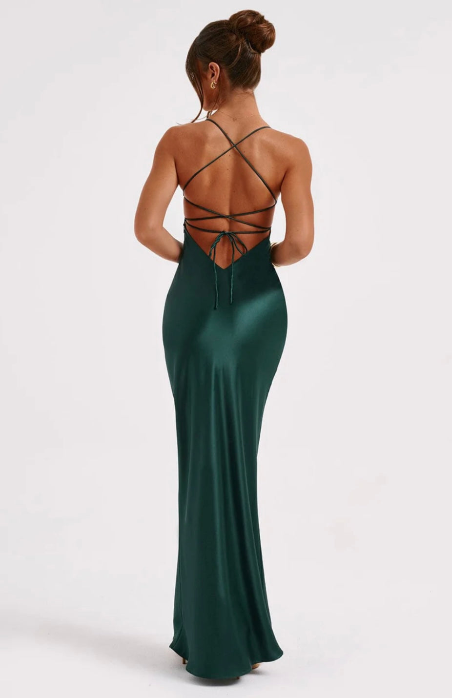 Women’s Spaghetti Strap Panel Maxi Dress