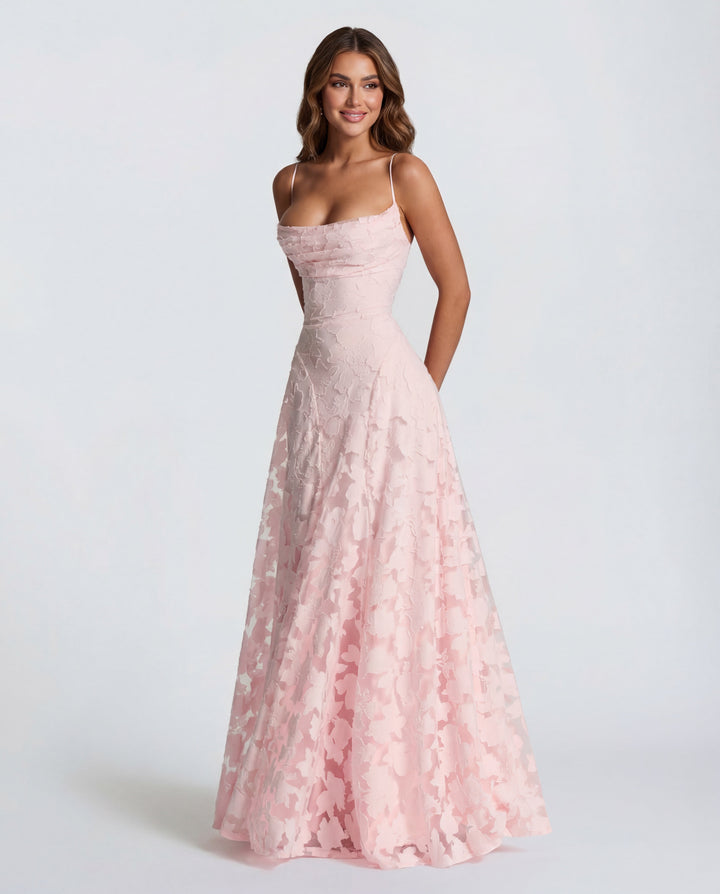 Women’s Spaghetti Strap Textured Maxi Dress