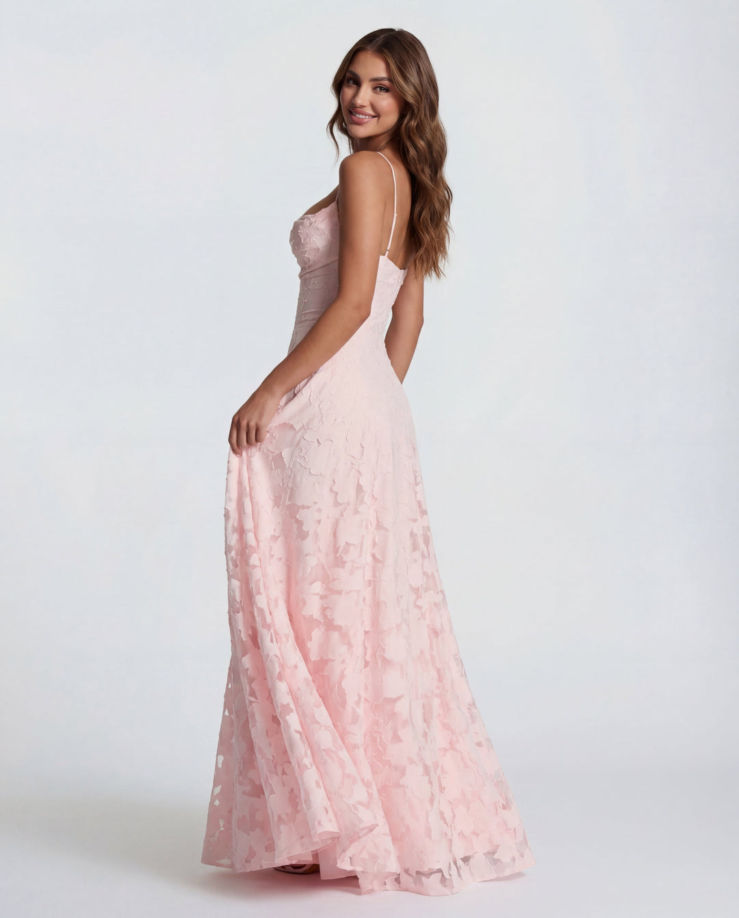 Women’s Spaghetti Strap Textured Maxi Dress