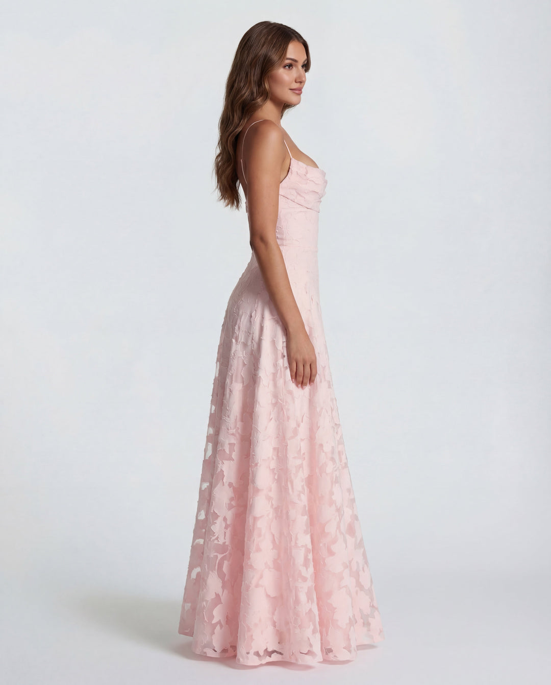 Women’s Spaghetti Strap Textured Maxi Dress