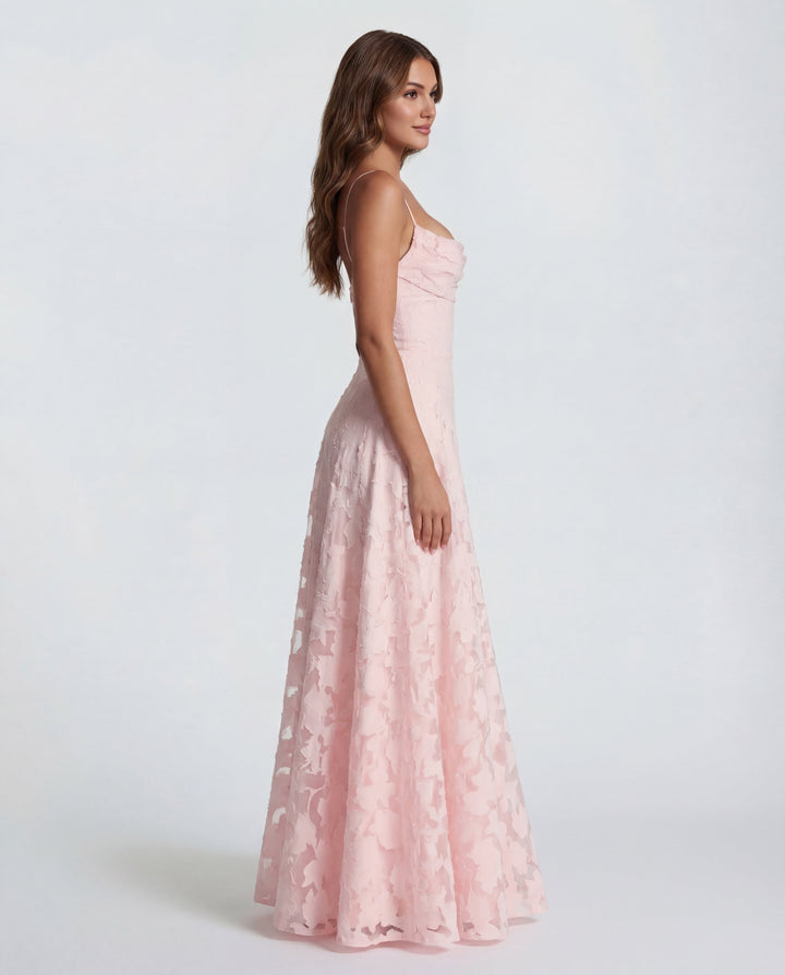 Women’s Spaghetti Strap Textured Maxi Dress