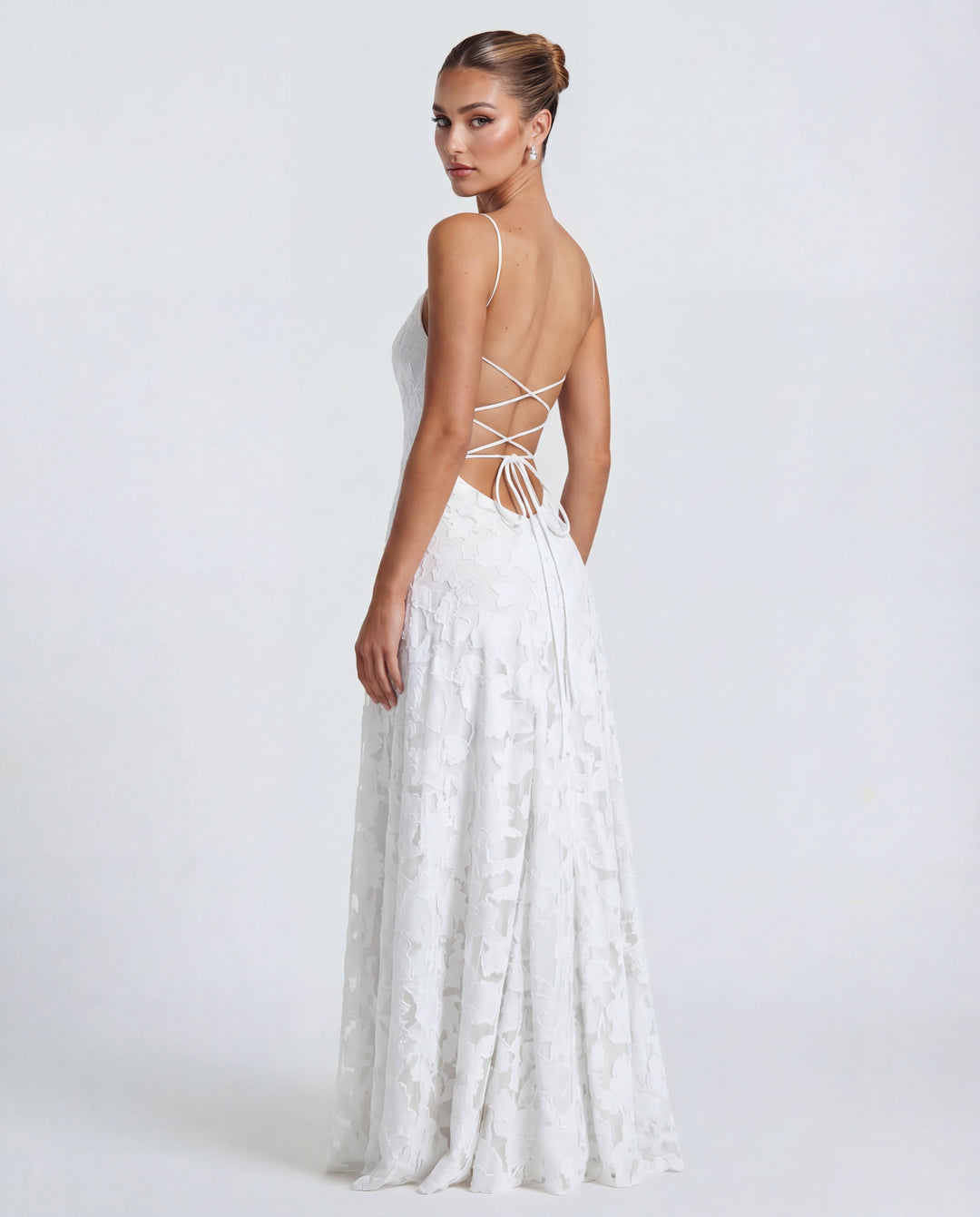 Women’s Spaghetti Strap Textured Maxi Dress