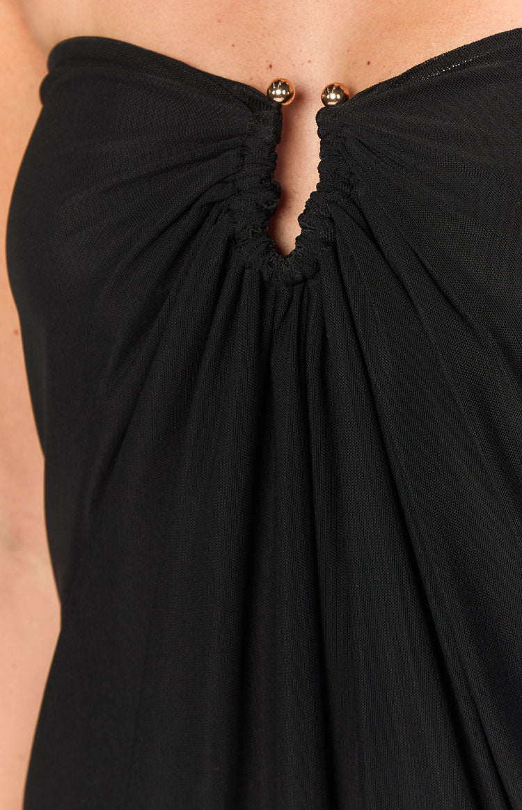 Women’s Strapless Gathered Mini Dress