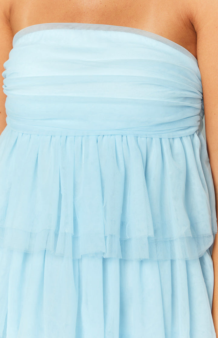 Women’s Strapless Tulle Mini Dress