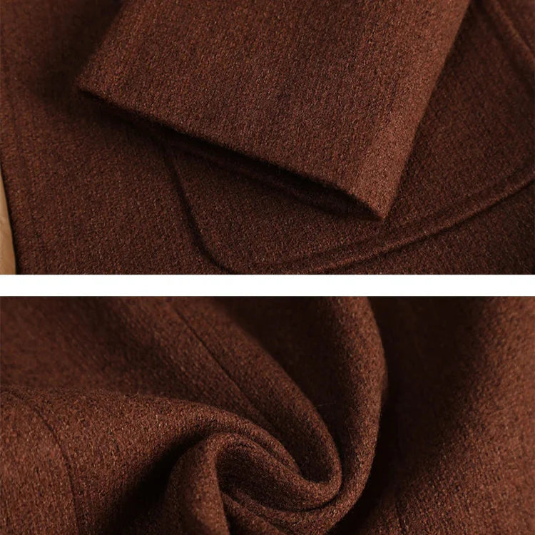 Women’s Textured Single-Button Blazer with Notch Lapel and Patch Pockets