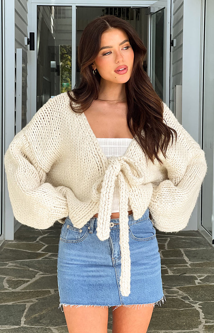 Women’s Tie Knit Cardigan