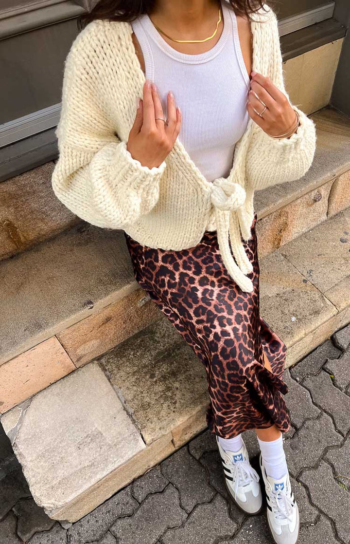 Women’s Tie Knit Cardigan
