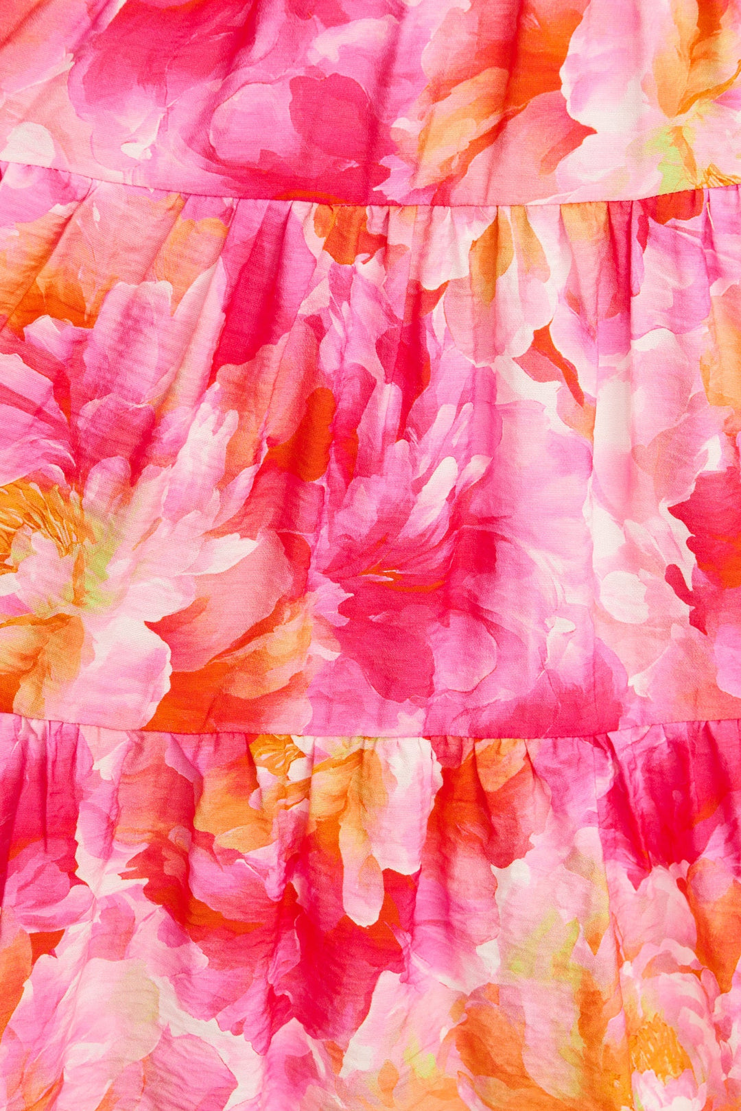 Women's Tiered Floral Mini Dress with Flutter Sleeves