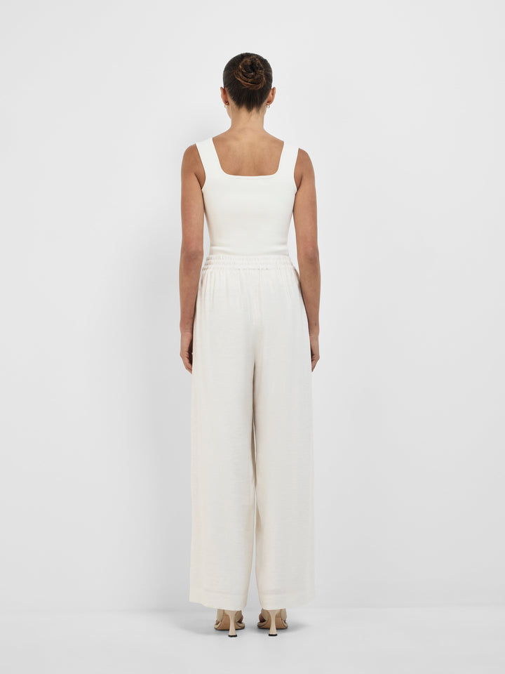 Women’s Wide-Leg Drawstring Waist Pants with Elastic Waistband