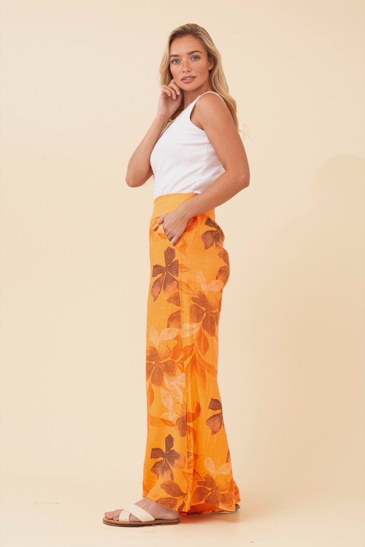 Women’s Wide Leg Printed Long Pants